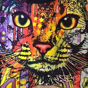 Colorful Cat Graphic blanket